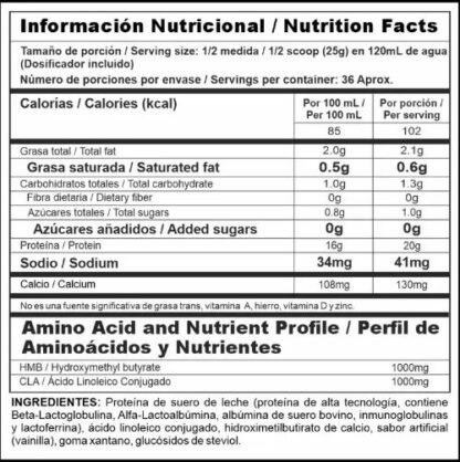 Isoclean - Proteína de suero de leche con Hmb 2 lb - Imagen 2